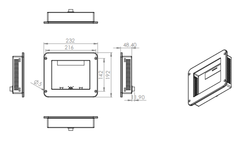 航空8寸寬溫加固顯示器尺寸圖.png 航空8寸寬溫加固顯示器尺寸圖.png